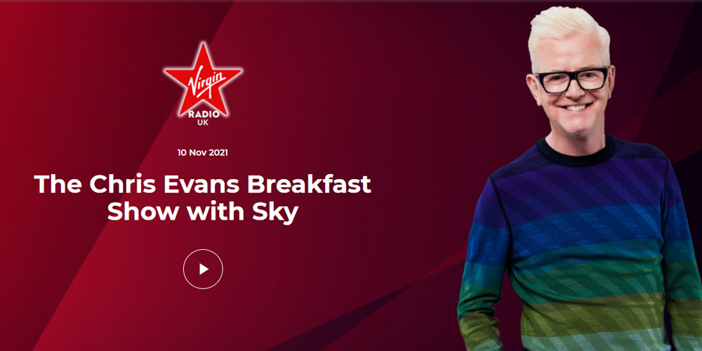 Chris Evans Breakfast Show with Richard Curtis