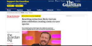 The Guardian Ricky Gervais and Rewriting Extinction